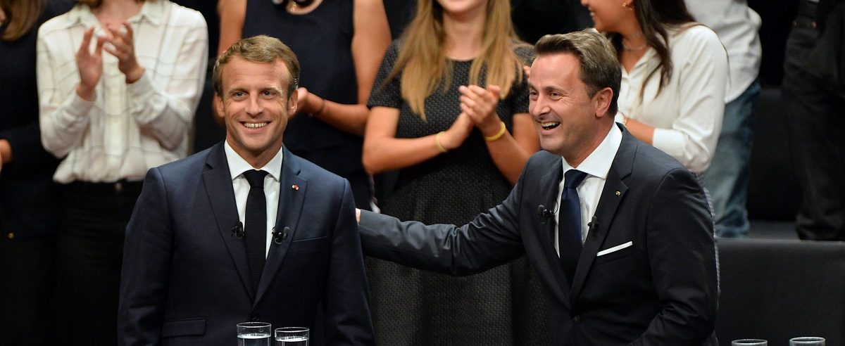 Ein Lehrstück in Realpolitik: Emmanuel Macron und Xavier Bettel reden in der Philharmonie über ihre Europa-Vision