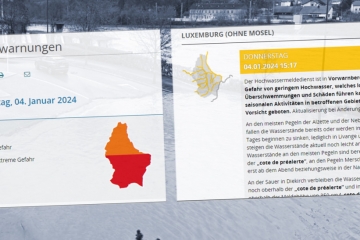 Luxemburg / Hochwasser droht nur noch in „Orange“ – Zeitweise verwirrendes Nebeneinander der Warnstufen