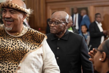 Jacob Zuma Anfang April in Johannesburg 